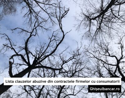 lista clauze abuzive contracte